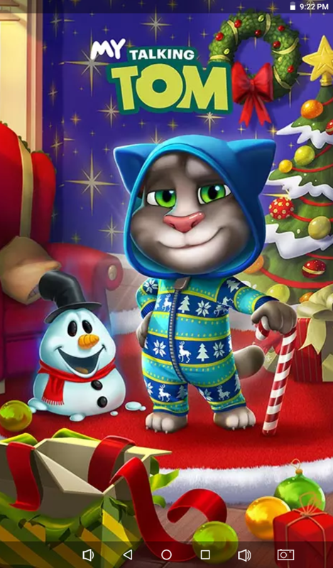 My Talking Tom (Android) screenshot: Title screen.