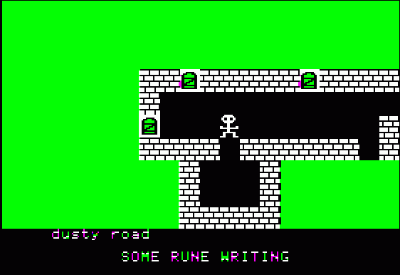 Ali Baba and the Forty Thieves (Apple II) screenshot: Start