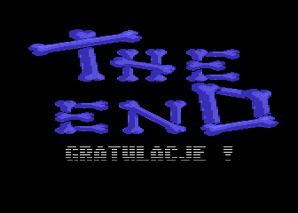 MAX / Magic World (Atari 8-bit) screenshot: Game won