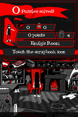 Emily the Strange: Strangerous (Nintendo DS) screenshot: In-game screenshot 01