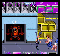 Double Dragon II: The Revenge (Arcade) screenshot: Off for Revenge.