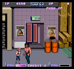Double Dragon II: The Revenge (Arcade) screenshot: Keep going.