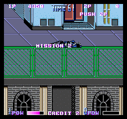 Double Dragon II: The Revenge (Arcade) screenshot: Off to Mission 2.