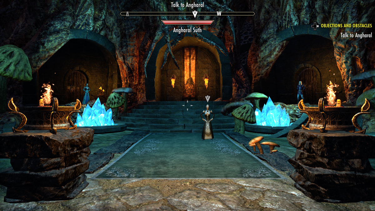 The Elder Scrolls Online: Morrowind (Xbox One) screenshot: Attending a council meeting.