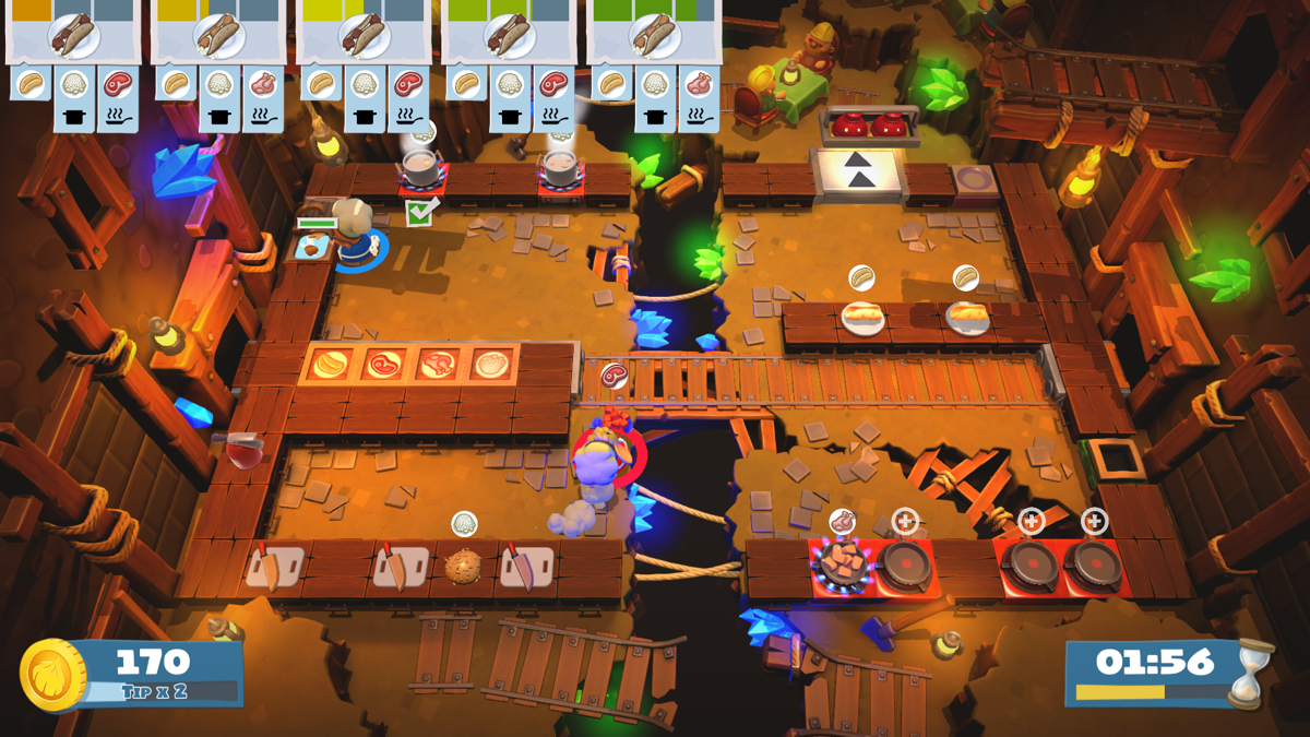 Overcooked! 2 (Windows) screenshot: And don't forget to wash dishes!