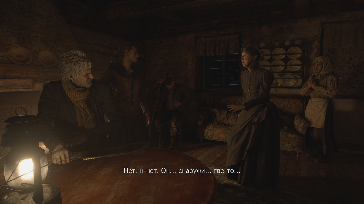 Resident Evil: Village (Windows) screenshot: The survivors in the village