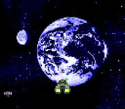 Mystery Circle (SNES) screenshot: A planet full of weirdos fo' sho'