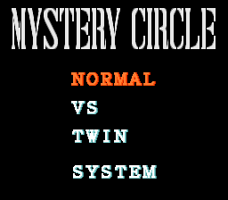 Mystery Circle (SNES) screenshot: 2Play menu