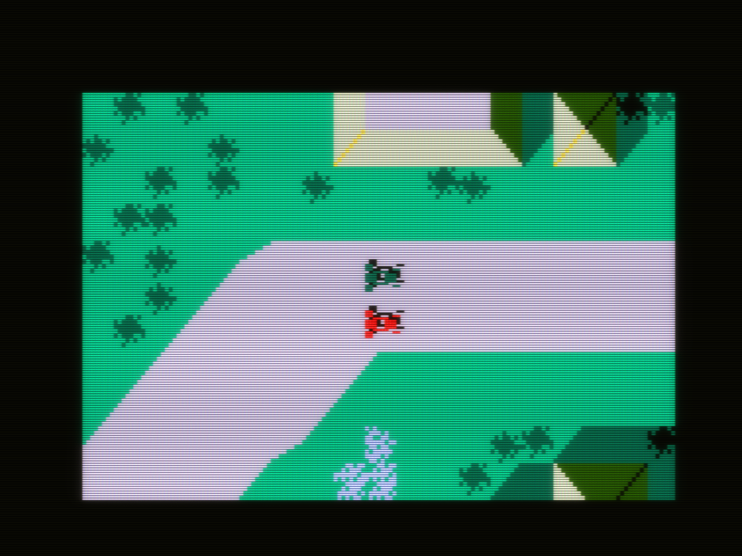 Auto Racing (Intellivision) screenshot: 2-player race