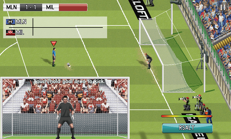 Real Football 2014 (Android) screenshot: Penalty