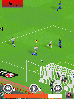 Real Football 2014 (J2ME) screenshot: Replay (SE K800i version)