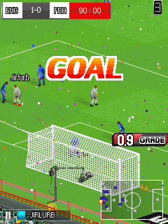 Real Football 2014 (J2ME) screenshot: Goal! (SE K800i version)