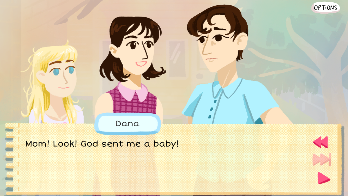 Kimmy (Windows) screenshot: Dana introduces Kimmy to her Mom