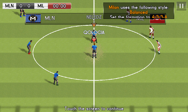 Real Football 2014 (Android) screenshot: Kick off