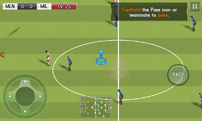 Real Football 2014 (Android) screenshot: Goal kick