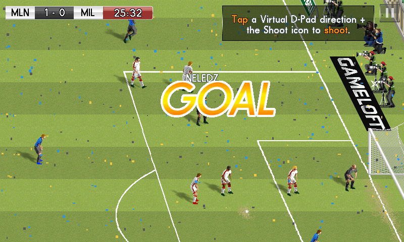 Real Football 2014 (Android) screenshot: Goal!