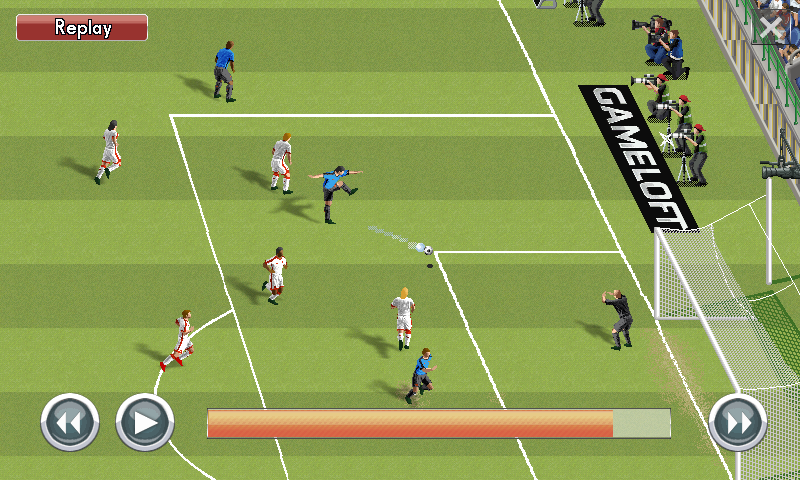Real Football 2014 (Android) screenshot: Replay