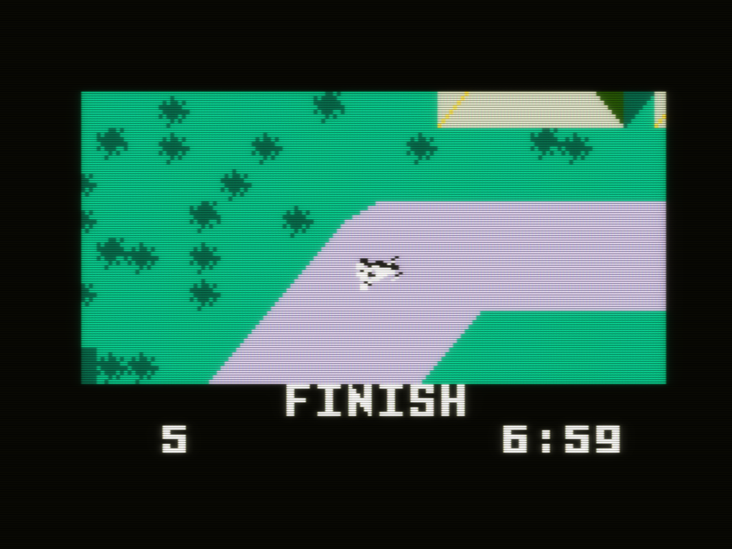Auto Racing (Intellivision) screenshot: Finish!