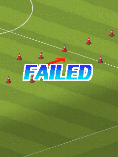 Real Football 2014 (J2ME) screenshot: Failure (SE K800i version)