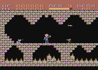 Twilight World (Atari 8-bit) screenshot: First level.