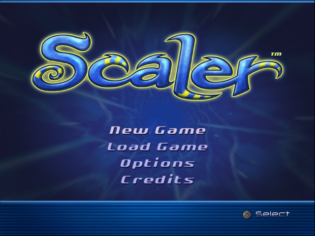 Scaler (PlayStation 2) screenshot: Title Screen