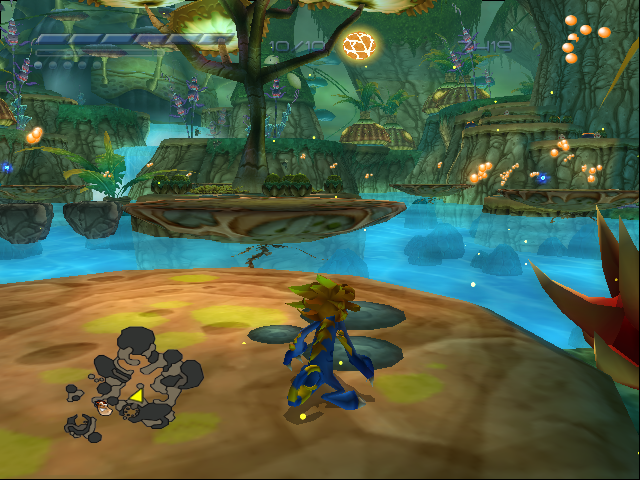 Scaler (PlayStation 2) screenshot: Navigating through the first level