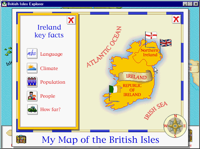 My First Amazing British Isles Explorer (Windows) screenshot: Learn about the country.