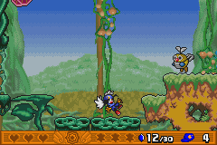 Klonoa 2: Dream Champ Tournament (Game Boy Advance) screenshot: Life lost