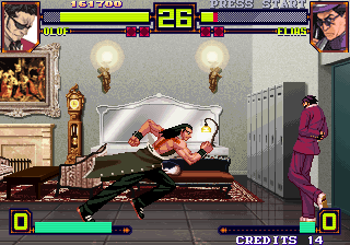 Shin Gōketsuji Ichizoku Tōkon: Matrimelee (Arcade) screenshot: Run!