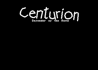 Centurion (Atari 8-bit) screenshot: Loading screen