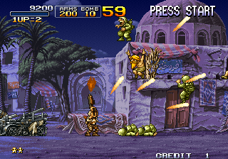 Metal Slug X (Arcade) screenshot: Release P.O.W.s