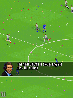 Real Football 2014 (J2ME) screenshot: End of match (SE K800i version)