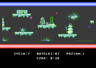 Hydraulik / Snowball (Atari 8-bit) screenshot: Snowball destroyed