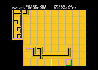 Hydraulik (Atari 8-bit) screenshot: Water flow