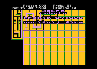 Hydraulik (Atari 8-bit) screenshot: Mission done