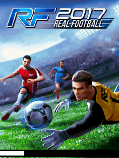 Real Football 2017 (J2ME) screenshot: Title screen (Nokia C2-05 version)