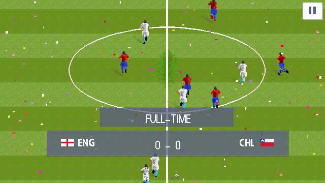 Real Football 2017 (J2ME) screenshot: Full-time (Nokia 5800 version)