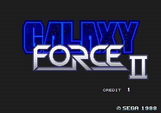 Galaxy Force II (Arcade) screenshot: Title screen