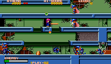 Psycho Soldier (Arcade) screenshot: Another enemies
