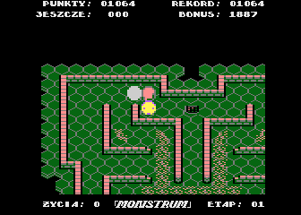 Monstrum (Atari 8-bit) screenshot: Level 2