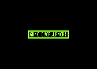 Neuroid (Atari 8-bit) screenshot: Game over