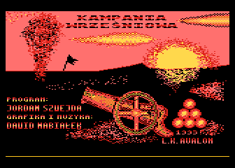 Kampania wrześniowa (Atari 8-bit) screenshot: Title screen