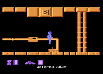 Android (Atari 8-bit) screenshot: Jumping over enemy