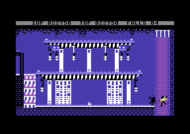 Bruce Lee (Commodore 64) screenshot: Surprise welcome