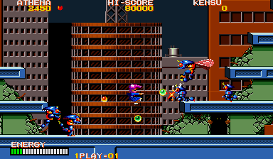 Psycho Soldier (Arcade) screenshot: Ruins