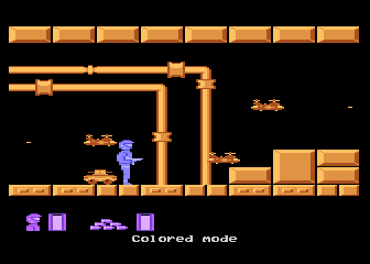 Android (Atari 8-bit) screenshot: Surrounded by enemies