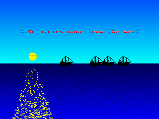 Dragon Isles (DOS) screenshot: (English) Intro: a history lesson