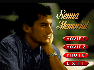 Ayrton Senna Kart Duel 2 (PlayStation) screenshot: Senna Memorial.