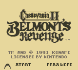 Castlevania II: Belmont's Revenge (Game Boy) screenshot: Title Screen