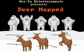 Deer Napped (DOS) screenshot: Title Screen
